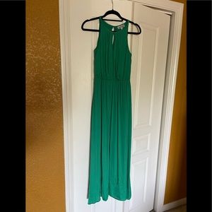 Jennifer Lopez Green Maxi Dress